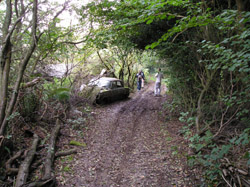 Vauxhall Victor in the undergrowth