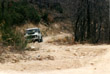 On-route to the "Play Ramp" to practise our hill climbing