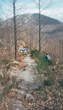On the "Play Ramp" practising climbs and descents in Uriah the Land Rover 110