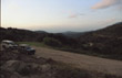 Mick's Range Rover and Uriah the 110 at the ruins of Santa Maria de Panissars just below Fort De Bellegarde