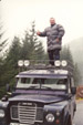 Herbert mounted on Dorothy the Land Rover Series III February 2001
