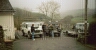 Dick, Phil, Herbert and Scott in the car park at Llanerchindda Farm Feb 2001