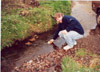 Dick finding radiator water for the Range Rover