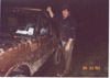 Dick gets a little muddy during the recovery