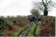 "Dorothy" the SWB seriesIII diesel Landrover becomes stuck on a tree half a mile from the lane exit