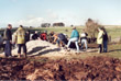 Lane repair day on the October 2002 GLASS weekend in Derbyshire
