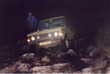Dave Codrai's Range Rover climbing Stanage Edge on the October 2002 GLASS weekend in Derbyshire