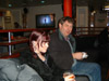 Relaxing in the lounge on the ferry