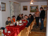 Evening meal on arrival at Gorzanka, south east Poland
