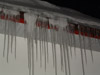 Icicles on the roofof Norman and Patsy's house in Gorzanka 