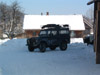 Landrover series posing in the snow at -25c in Gorzanka, south east Poland