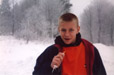 intrepid explorer Jamie, eating his K rations at -25c in south east Poland