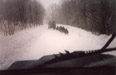 Landrover sledge run in south east Poland