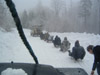 Landrover powered tobogganing in south east Poland