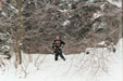 David standing in a metre of snow in south east poland