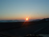 Sunset on the autobahn in south east Germany