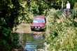 Phil's Landrover Discovery 3.5V8 preparing to cross the river near Barwick ford