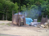 Charcoal ovens in the woods near Gorzanka