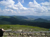 View from the summit of Tarnica looking south into Slovakia