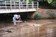 Phil in the ford at Latchford Herts
