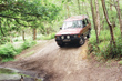 Land Rover Discovery in Mymmshall woods, Hertfordshire