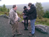Dick, Richard and Genea at Llyn Bryne Reservoir 