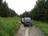 Landrover 110 and Phil's Discovery 3.5V8 in Strata Florida south Wales