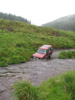 Phil preparing to enter the water in his Landrover Disvovery