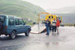 Landrover Discovery 200TDI being rescued by the AA at Llyn Bryne