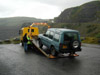 Landrover Discovery 200TDI being rescued by the AA at Llyn Bryne