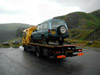 Landrover Discovery 200TDI being rescued by the AA at Llyn Bryne