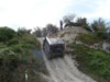 Land Rover 110 at Devils Pit 18/10/2009